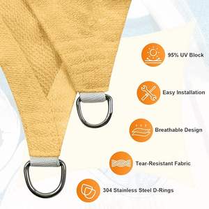 420D Oxford Waterdichte Driehoekige Zeilzeil Zonnescherm Afdak Zwembad Tent Zonnescherm Luifel Buiten Camping Tent - Product Image 2