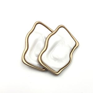 Colorful Smooth Stone Surface Metal <b>Button</b> for Coats - Product Image 3