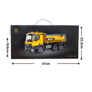 DWI Dowellin <span class=keywords><strong>Huina</strong></span> 1:14 Camión Volquete de Aleación con Control Remoto de 14 Canales 2.4Ghz, Vehículo RC de Ingeniería con Luces para Niños - Product Image 4