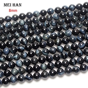 Cuentas sueltas <span class=keywords><strong>de</strong></span> piedras preciosas semipreciosas <span class=keywords><strong>de</strong></span> <span class=keywords><strong>ojo</strong></span> <span class=keywords><strong>de</strong></span> tigre azul <span class=keywords><strong>de</strong></span> <span class=keywords><strong>halcón</strong></span> mineral natural al por mayor para la fabricación <span class=keywords><strong>de</strong></span> joyas - Product Image 2