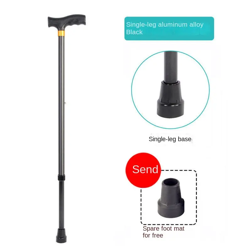 Medical Adjustable and Foldable Aluminum Folding Walking Stick For Elderly Aluminum Elbow Crutches Cane