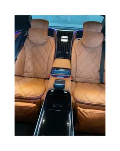 Última versión W223 actualización a Maybach interior kit asientos traseros con refrigerador para S Class S350 S500 S600 S400 S63 S450
