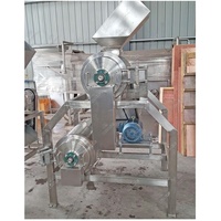 Dubbele fase fruitpulper, ontpitter en schilmachine, automatische mango-, appel- en tomatenpulper en -schiller, roestvrijstalen apparatuur