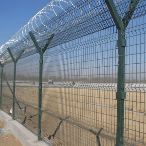 Hàng rào khối Bảng điều khiển sân bay an ninh hàng rào mạ kẽm sơn tĩnh điện chống leo lên dây thép gai dao cạo cánh tay lưới hàng rào - Product Image 4