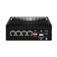 Routeur pare-feu X4J I3 N305 N100, mini PC silencieux sans ventilateur, 4*i226-V 2.5G, DDR4 PCIe3.0x4 MSATA 2*HD+DP, PfSense OPNsense Box