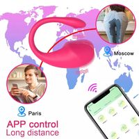 Tragbarer App-gesteuerter Vibrator in Vaginaform, Bullet-Vibrator, Sexspielzeug, Vibrierendes Ei für Frauen