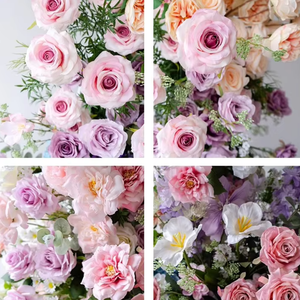 Nouvelles fleurs artificielles en forme de corne pour arche de <span class=keywords><strong>mariage</strong></span>, décorations colorées pour événements et mariages - Product Image 4