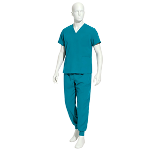 Nouvel ensemble de blouses chirurgicales à double couche et multi-poches, manches courtes et pantalon long, pour <span class=keywords><strong>infirmière</strong></span> et <span class=keywords><strong>anesthésiste</strong></span> - Product Image 4