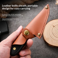 Couteau multifonctionnel de survie pour l'extérieur, lame en acier 3Cr13MOV, outil portable tranchant pour ouvrir les colis et les bouchons de bouteilles