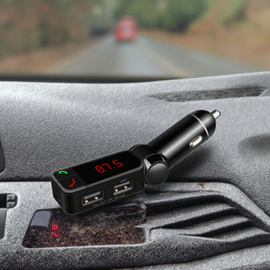 Hot bán cho <span class=keywords><strong>Bluetooth</strong></span> Car Kit kép USB xe sạc điều khiển từ xa không dây FM Transmitter PC Chất liệu <span class=keywords><strong>Stereo</strong></span> sạc - Product Image 5