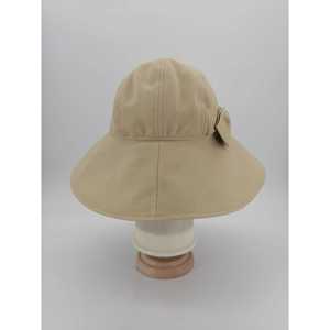 Cappello Cloche in Tela Beige M, Elegante Stile Casual Etnico - Product Image 1