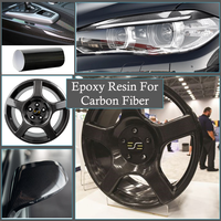Résine époxy liquide transparente et durcisseur AB Résine époxy à haute dureté pour fibre de carbone automobile