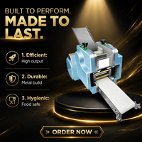 Nouvelle machine automatique en acier pour la fabrication de feuilles de pâte à rouleaux, de samoussas, de raviolis et de wontons