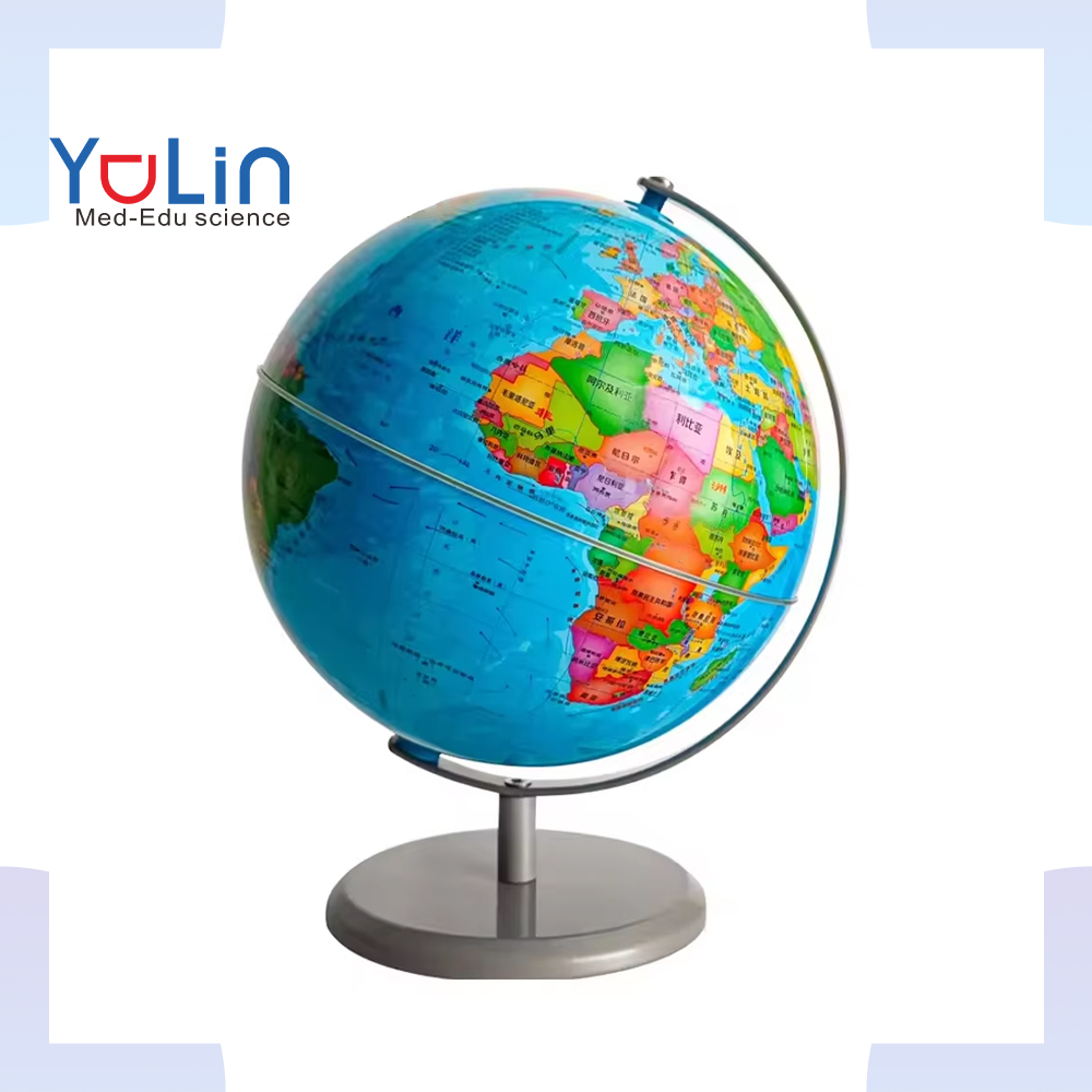 thumbnail image 2 of Mini World Globe, Small Spinning World Globe For Classroom Geography Teaching Globe For Kids Rotating World Map Globe With Base Vintage Globes 2 of 10