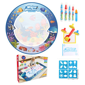 Groothandel Hete Verkoop Magisch Schrijven En Schilderen Mat Rond Zeeleven Water Canvas Tekening Mat Doodle Speelgoed - Product Image 1