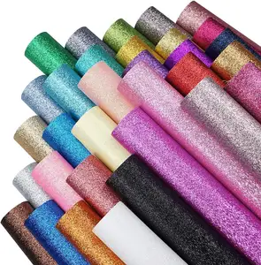 Supplier crafts Glitter Felt Sheet/Roll Solid Glitter Fabric Craft Felt for DIY Bag Hair Clips Hat Making