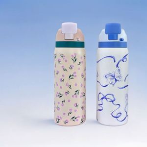 Portable 304 Stainless Steel 40oz Vacuum Insulated Water Thermos <b>Cup</b> Bouncing Lid Eco-Friendly Temperature Display Camping - Product Image 2
