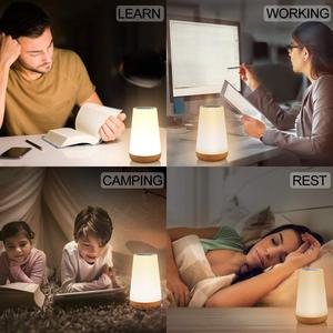 Table Lamp Bedside Lamp for Bedroom 13 Color Changing Touch Night <strong>Light</strong> RGB <strong>Remote</strong> Dimmable USB Rechargeable Portable Room <strong>Light</strong> - Product Image 6