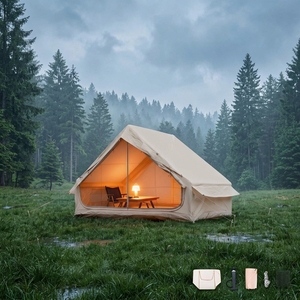 Tente gonflable Oxford 6.3Tent-Beige imperméable, design moderne, portable, pour <span class=keywords><strong>camping</strong></span> familial et extérieur, vente chaude, directement de l'usine - Product Image 1
