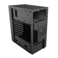 Nouveauté Meway Boîtier d'ordinateur ATX pas cher, tour moyenne, pour bureau, châssis de PC de bureau, prend en charge les GPU de 270 mm, pour jeux, noir/blanc 2