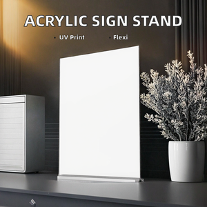 Wholesale YESCOM Clear Acrylic Adjustable T-shaped Photo <b>Frame</b> 8.5 X 11 Desktop Display Stand - Product Image 2