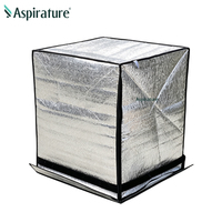 Couverture de plateau en aluminium et coton perlé personnalisée pour le transport de marchandises, matériau isolant réutilisable