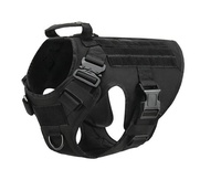 Harnais pour chien en tissu, vente en gros, multi-boucles à dégagement rapide, résistant à l'usure, style tactique, accessoire d'entraînement pour grands chiens, extérieur