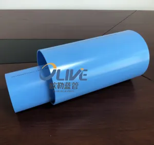 高品質Tubos De Aguaフルフォーム110mm-630mmブルーカラーラバーリングPVC O PVC-Oパイプ