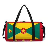 Sac de sport et de voyage de qualité avec drapeau de la Grenade, grand sac de week-end patriotique, sac de voyage personnalisé