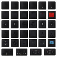 Interrupteur mural FIKO avec USB/Type-C/Gradateur/Rideau/Interphone/Interrupteur lumineux et prise de courant