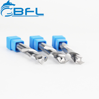 Fresa de compresión de carburo sólido BFL de 2 filos, broca de compresión de 0.125 pulgadas, fresa de compresión de 1/2 pulgada