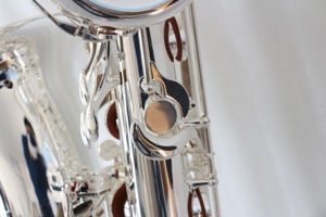 バリトンサックス低a〜高F # Ebトーン真鍮ボディシルバーメッキクラシック和風デザインバリトンサックスOEM - Product Image 6