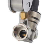 BESTJADES BJ44001 Vanne de régulation de pression hydraulique en laiton pour le contrôle de l'eau, fonction réglable pour la réduction de pression 1/2"x3/4"