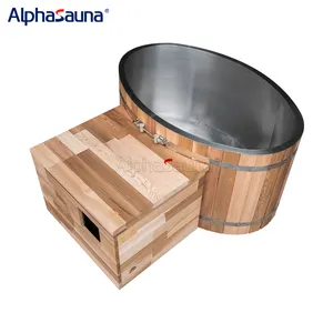 Alphasauna 옥외 찬 급락 회복 깍지 얼음 목욕 냉각장치 식히는 장비
