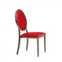 Chaises de salle à manger d'hôtel empilables avec coussins en tissu, design moderne pour mariages et banquets, utilisation intérieure/extérieure