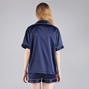 FUNG 3034 estivi tinta unita tute pigiami indumenti da notte vestiti da donna per la casa monopetto donna 2 pezzi - Product Image 2
