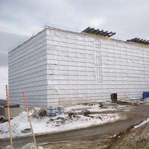 Couverture de <span class=keywords><strong>bâche</strong></span> en polyéthylène transparent Feuille d'échafaudage en PE transparent <span class=keywords><strong>Bâche</strong></span> Leno PE pour la protection contre les débris de construction - Product Image 2