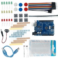 Kit de démarrage électronique DIY 12-en-1, carte de circuit compatible UNO R3, éducation STEAM à la programmation et à l'ingénierie pour les étudiants