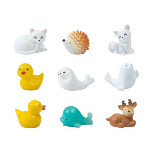 Ornements en résine de petits animaux de dessin animé (Dauphin, Léopard), accessoires cadeaux pour micro-paysages, artisanat de <span class=keywords><strong>chat</strong></span>, de renard et de lapin - Product Image 5
