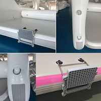 Catamarán Inflable de Lujo Grande para 4 a 6 Personas, Catamarán Inflable Eléctrico de 3m 4.5m con Toldo