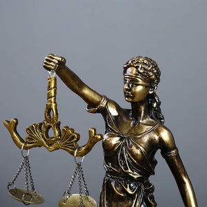Estatua de cobre de la diosa Temis, adorno para oficina de abogados, justicia judicial, equidad y equilibrio legal - Product Image 2