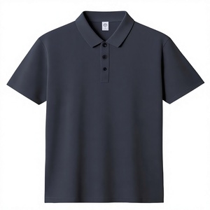 Custom Printed Dark Gray Unisex Cotton Polo Shirt Breathable Work Fashion Uniform Silk Screen Printing Oem Service Bangladesh - Product Image 2