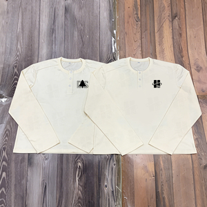 Camisas de Manga Larga para Hombre, Nueva Llegada, 100% Algodón, Corte Holgado, Tres Botones, Estampado Personalizado, Color Sólido - Product Image 6