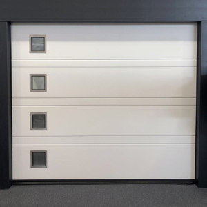 <span class=keywords><strong>Porte</strong></span> <span class=keywords><strong>de</strong></span> <span class=keywords><strong>garage</strong></span> <span class=keywords><strong>de</strong></span> style américain, insonorisée, en panneaux sandwich, <span class=keywords><strong>pour</strong></span> villa résidentielle, blanche, avec fenêtres - Product Image 2