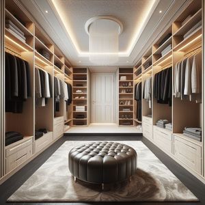 2025 quần áo tủ tủ quần áo phòng ngủ đồ nội thất tủ quần áo lưu trữ nhà máy bán buôn thời trang hiện đại Đồ nội thất nhà gỗ khung gỗ - Product Image 2