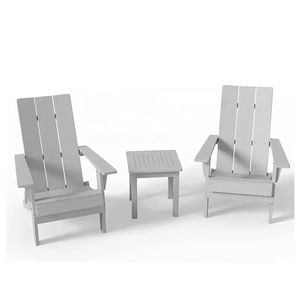 Silla Adirondack plegable moderna, sillas Adirondack para exteriores de madera de polietileno resistente a la intemperie - Product Image 3