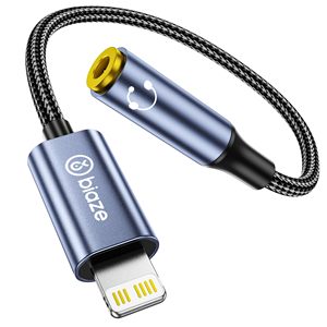 Adaptateur pour casque <span class=keywords><strong>iPhone</strong></span> Biaze, convertisseur auxiliaire femelle 3,5 mm compatible avec <span class=keywords><strong>iPhone</strong></span> 14/13/12/11 Full Series/<span class=keywords><strong>SE</strong></span>/X/XR/XS/8 - Product Image 1