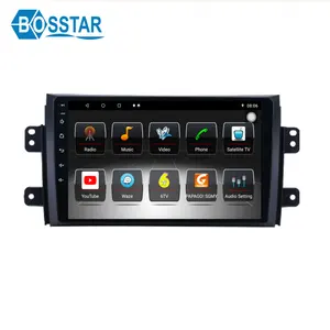 Bosstar الصوت نظام الملاحة gps لسوزوكي Sx4 2015 راديو FM SWC مشغل أسطوانات للسيارة لاعب