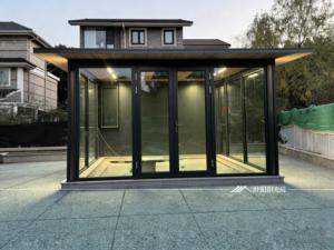 Kits de véranda en verre contemporaine en aluminium extrudé - <span class=keywords><strong>Solarium</strong></span> d'appartement - Gazebo - Pavillon en vente pour l'<span class=keywords><strong>espace</strong></span> extérieur - Product Image 2