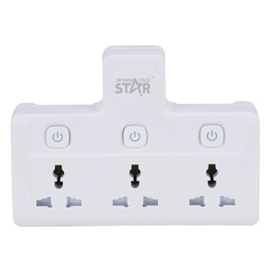 Prise de courant universelle Winning Star Power Socket ST-4034 à 3 prises, adaptateur de sécurité 220V en ABS - Product Image 5